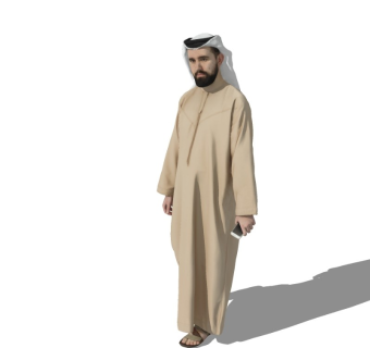 沙特阿拉伯人精细人物模型 (1)